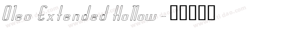 Oleo Extended Hollow字体转换